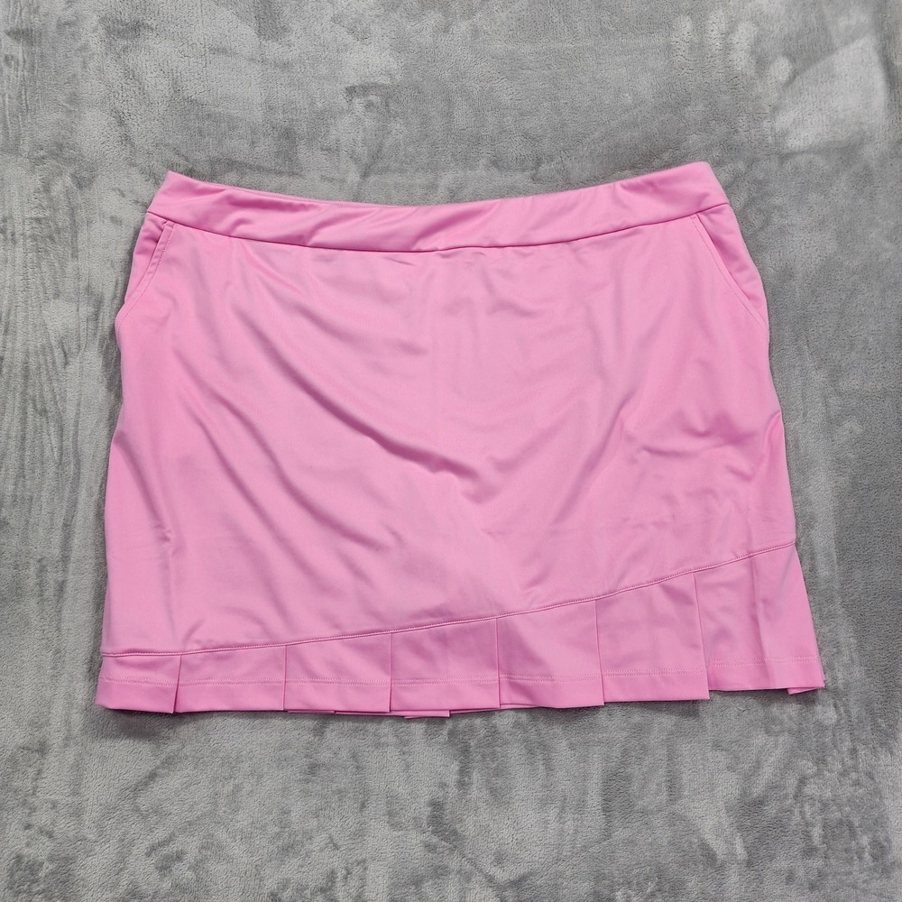 NEW EP New York Skort Womens‎ XXL Pink Rosebud Athletic Golf Stretch Box Pleat